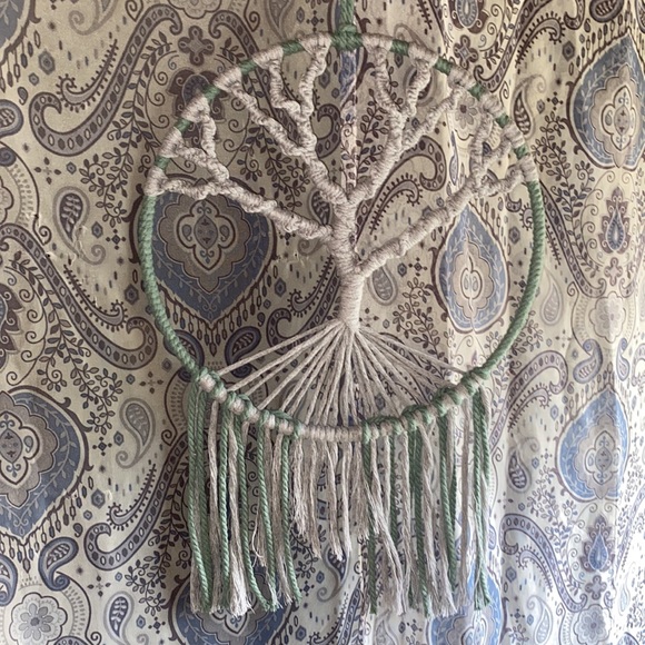 Unique Custom Hand Crafted Macrame Tree of Life Dream Catcher Wall Art Decor - Picture 12 of 15